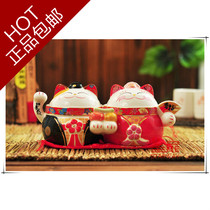 New Years gold stone workshop ceramic Merchants Cat Storage Jar New Wedding and Lovers Cat Poly Po Basin Good to become double