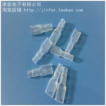 Transparent 6 3mm plug-in plug type Spring connection cold pressure terminal flame retardant soft sheath 250 2000 package