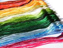 Silk-Ray cross-stitch thread wiring patch high-gloss silk thread silk-Ray embroidery insole line