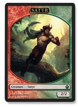 MTG Magic Celos THS 2 2 Satyr Token Yotei Human Derivative (9#)