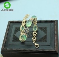 (Xing Family Workshop) Grape Stone Egg Noodle Bracelet Personality Customized 18K Gold Inlays 102701