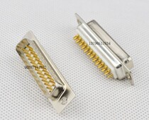 Copper core plated 3U gold DB25 two rows of white glue male welding head DB25 parallel male head with needle parallel printing line