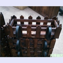 Anti-corrosive wood flower bar hanging flower basket carbonated wood flower pot plant type vegetable basin wall-mounted flower pot