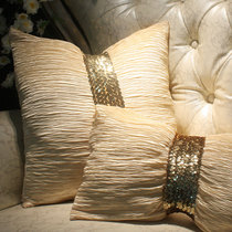 Fashionable sequined bow pillow European pillow light luxury living room sofa cushion bedside ins big pillowcase