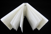 The milky white PP disc box can hold 12 discs inside with PP bag DVD box with film to hold inserts