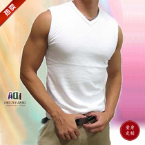 Xia Korean sports sleeveless vest men mens vest cotton tight Tide mens tailor-made
