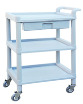 Korean medical vehicle treatment trolley ABS dentist car plastic anesthesia vehicle disposal work trolley