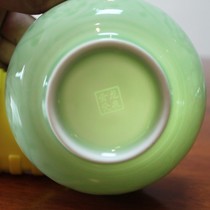 Green Porcelain New Special Price Peony Porcelain Bowl Boutique Ceramics Small Soup Bowl Rice Bowl porcelain Porcelain Tableware Gift Rice Bowl