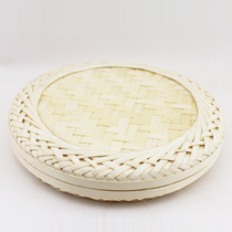 Vietnam imported handmade bamboo skin bamboo bamboo basket bamboo basket Puer tea packaging box can hold 357g-400g single cake