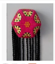 Xinjiang Uighur small flower hat braid hat dance costume headdress Xinjiang hexagonal braid hat