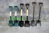 All-steel engineering shovel manganese steel engineering shovel outdoor small shovel multi-purpose pointed square head iron lift car shovel combat readiness shovel