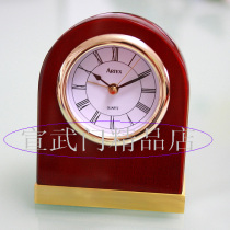 3468D Star hotel Hong Kong ATEX ARTEX solid wood alarm clock Mahogany color 3468A study simple desk clock