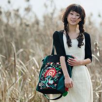 Old embroidered bag ethnic style Yunnan embroidery bag Miao embroidery canvas bag high-end gift Korean pop bag