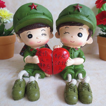 Revolutionary love foot doll Red Army uniform home accessories creative ornaments wedding birthday wedding gift