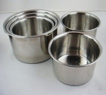 Special stainless steel non-magnetic flavored cup thickened seasoning cylinder beating egg basin flavored cup sugar cup stewing cup various models