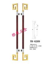 Modern Chinese wooden door handle Glass door door handle Cabinet door handle Large handle KTV handle 1 2 meters