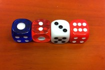 12MM rounded corner big one transparent color dice sieve hue mahjong machine dice automatic mahjong machine No. 12 color