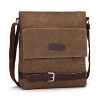 Han Edition Canvas Boy Bag Boy Bag Casual Mobile Phone Bag Single Shoulder Sails Cloth Bag Mens Single Shoulder Bag Inclined Satchel Bag