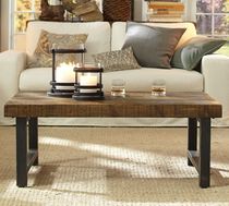 American simple living room coffee table iron wood retro tea table coffee table Nordic loft Industrial Coffee Table