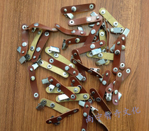 Imitation leather card clip badge buckle card buckle student card clip work card buckle work card clasp work card iron clip