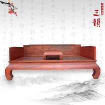 Mahogany furniture Chinese style solid wood antique furniture mahogany bed Laos red sour branches Luohan bed