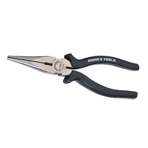 Power lion American pointed nose pliers Oblique mouth pliers(black handle)6 inch 8 inch