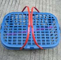  Special offer wholesale square bayberry strawberry basket 6 kg portable blue plastic fruit basket covered grape picking basket