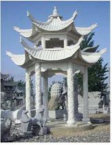 Sesame White Rice Yellow Stone Anise Stone Cold Pavilion Stone Bridge River Embankment Balcony Guard Rail Four Corner Pavilions