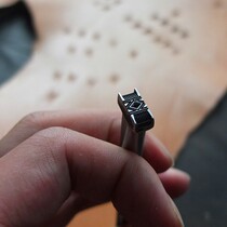 Leather engraving printing tool Johnleather High-grade Steel Mat Weave Textured Print Tool JLPX002