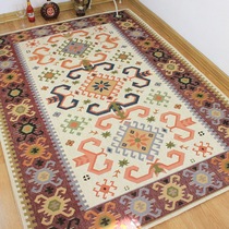 Living Room Mediterranean Carpet American Plaid Mix Ground Mat Tea Table Mat Bedroom Bed Front Blanket Chinese Exotic
