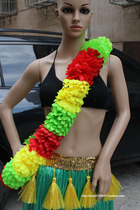 Hawaiian wreath Cloth wreath circumference 15 meters large flower piece flower diameter 12cm oblique shoulder wreath