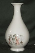 Ceramic wine bottle collection 2238 see female figure Jiujiang County Word handwriting early intact old wine bottle