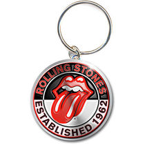 Official release of the ROLLING STONES Rolling Stones EST 1962 Key buckle