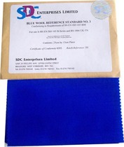 SDC blue wool cloth SDC BLUEWOOLNO 1-NO 8 blue wool fabric light resistance level card