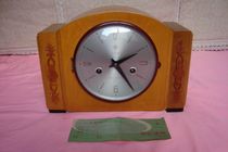 Polaris sign mechanically wound old alarm clock with instruction manual verification Nostalgic vintage object items