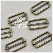 (Forest wholesale) 3 2cm green bronze day word buckle Day word ring 50 packs 440 grams