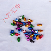 Motorcycle screw scooter rearview mirror screwmirror plug head aluminum alloy smiling face screws pair