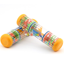 ORF musical instrument Childrens double section rain sound tube Kindergarten rainbow stick hourglass Infant musical instrument music toy