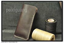 Genuine Leather Glasses Case Handmade Retro Clams toad glasses Bull Leather Sunglasses Ink Mirror Leather Cover