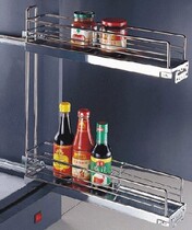 304 stainless steel side panel pumping seasoning basket double plate side panel side basket (150-200 cabinet)