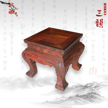 Mahogany furniture log court Chinese solid wood classical furniture Ming and Qing antique Lao red sour tree stool