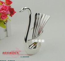 Korean fruit fork set stainless steel mooncake fork fashion creative coffee spoon cake salad fork