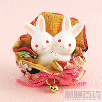 Spot Pharmacist Kiln Tricks Cat Mini Cloth Bag Trick to Rabbit * Peach Blossom Love * Gift a magic sticker