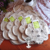 (Punch 5 drill earn reputation)Foreign trade exports to Europe and the United States Pure cotton natural color mechanical buckle lock plate pad vase pad