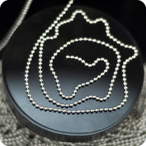 Handmade DIY doll manicure accessories ultra-fine mini silver metal chain bead chain diameter 1mm