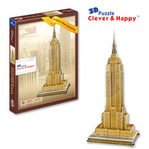 Wisdom Lebon Three-dimensional Jigsaw Empire Building New Pint Made Liadults Puzzle Diy Paper Assembled Building Models