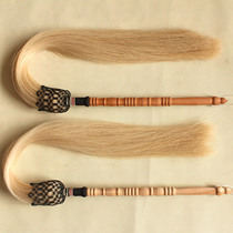 True horsetail brushed Tai Chi dust dust fly props brushed opera dust natural white true ponytail delivery bag