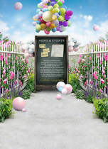 Childrens photography background cloth outdoor landscape grass green theme 100 days photo studio baby photo background paper 1186