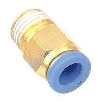 Pneumatic Metric Thread Through Insert 8MM Airline Quick Connector PC8-M16X1 5 14X15 16X2