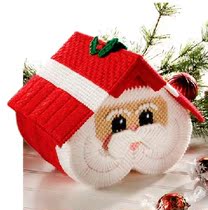 Special three-dimensional embroidery Santa Claus Old father-in-law room type paper box